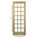 Ver imagem 4 de Folha de Porta Madeira Maciça 210x70cm Quadriculada Espessura 3,3cm Envernizada Jomadi 