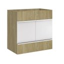 Ver imagem 4 de Gabinete para Banheiro Suspenso Slim 60cm Yescasa Bege/Wood/Branco