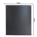 Ver imagem 3 de Persiana PVC Trilho Metálico 100LARG X 140ALT - Preta
