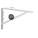 Ver imagem 2 de MFL 40 MÃO FRANCESA LEVE 40CM. Suporte em L (Mão Francesa) em aço carbono com 235x385mm. - Branco