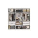 Ver imagem 1 de Guarda-roupa Closet 4 Gavetas Kapperberg Adapt Branco 237cm