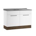 Ver imagem 4 de Balcão em Aço de Cozinha com Pia Inox 2 Portas e Rodapé Exclusive Itatiaia