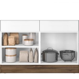 Balcão em Aço de Cozinha com Pia Inox 2 Portas e Rodapé Exclusive Itatiaia - 3