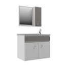 Ver imagem 2 de Conjunto para Banheiro Samba 55 Branco/Cimento
