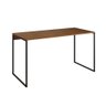 Mesa para Escritório Industrial Base Ferro Preto Tampo Mdp Amêndoa 120x60 - 1