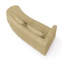 Ver imagem 7 de Sofá Curvo Decorativo Kimiko 287cm 2 Lugares Sala de Estar com Chaise Bouclê Bege G52 - Gran Belo