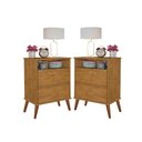 Ver imagem 2 de Kit Mesa de Cabeceira Onix Cor:ipe Mizza Decor