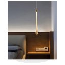 Ver imagem 2 de Pendente Gota Cristal Dourado LED 7W 3200K Bivolt Original Equipe LED