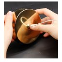 Ver imagem 4 de Pendente Gota Cristal Dourado LED 7W 3200K Bivolt Original Equipe LED