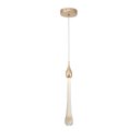 Ver imagem 1 de Pendente Gota Cristal Dourado LED 7W 3200K Bivolt Original Equipe LED
