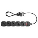 Ver imagem 2 de Filtro de Linha Intelbras Epe205 5 Tomadas Preto Bivolt