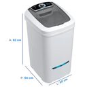 Ver imagem 3 de Tanquinho de Lavar Roupa 16kg Newmaq Semiautomático com 9 Programas de Lavagem Branco 127v