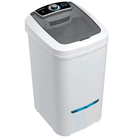 Tanquinho de Lavar Roupa 16kg Newmaq Semiautomático com 9 Programas de Lavagem Branco 127v