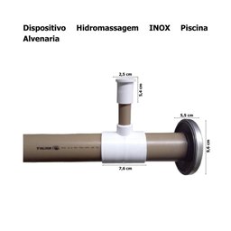 Dispositivo Hidromassagem Inox para Piscina - 6