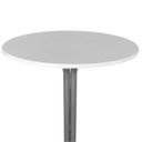 Ver imagem 3 de Mesa Bistrô Alto Cinza com Tampo Redondo Branco