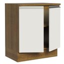 Ver imagem 7 de Balcão de Cozinha Madesa Glamy 70Cm 2 Portas Rustico Branco