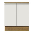 Ver imagem 3 de Balcão de Cozinha Madesa Glamy 70Cm 2 Portas Rustico Branco