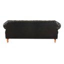 Ver imagem 2 de Sofá 3 Lugares Chesterfield Capitonê Duquesa - Couríssimo Preto