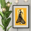 Ver imagem 1 de Quadro Arte Candomblé Oxum- 60x48cm:madeira Branca