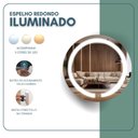 Ver imagem 6 de Espelho Redondo 60cm com 2 Leds Touch Reduna