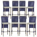 Ver imagem 1 de 8 Banqueta em Alumínio Roma Fendi Corda Náutica Tecido 3