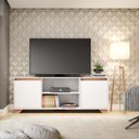 Ver imagem 3 de Rack para TV até 50" 160cm Benevello 2 Portas Branco/Siena 2031
