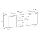 Ver imagem 2 de Rack para TV até 50" 160cm Benevello 2 Portas Branco/Siena 2031