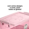Mini Caixa Organizadora Pequena com Trava 400 ml Rose - 4