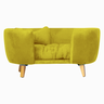 Poltrona Cama Pet Hannah Luxo - Veludo Amarelo - 2