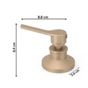 Ver imagem 3 de Acabamento de Registro de Metal Australis Cobre/Dourado Matte Meber Metais