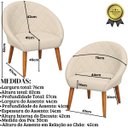Ver imagem 2 de Kit 2 Poltronas Resistente para Sala de Espera Tecido Veludo Confortável Reforçada