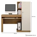 Ver imagem 5 de Escrivaninha Ambiente Office Cinamomo Off White - Valdemóveis