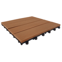 Ver imagem 3 de 6 Deck Plástico Jatobá 30x30 Box Banheiro Piscina Jardim