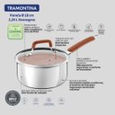 Ver imagem 5 de Panela Tramontina Romagna Aço Inox Cerâmico Marfim 18 Cm 2,25 L