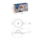 Ver imagem 7 de Panela Tramontina Romagna Aço Inox Cerâmico Marfim 18 Cm 2,25 L