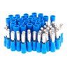 Kit Terminal Bala Fêmea e Macho Pré Isolado Azul 50pares - 7