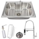 Ver imagem 3 de Kit Cuba 50x40 com Torneira Gourmet Monocomando Inox Cor:preto