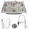 Kit Cuba 50x40 com Torneira Gourmet Monocomando Inox Cor:preto - 3