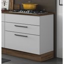Ver imagem 1 de Balcão em Aço 80cm para Cooktop 5 Bocas 2 Gavetas e Tampo MDP Exclusive Itatiaia