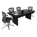 Ver imagem 1 de Mesa de Reunião para Escritório 6 Lugares 200x100cm Me4119 Preto - Tecno Mobili