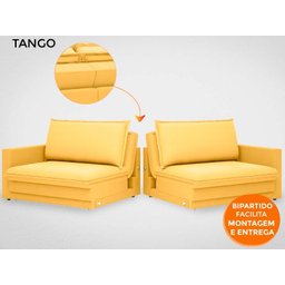 Sofá Tango 2,00M Sem Caixa, Retrátil e Reclinável Velosuede Canario - Netsofás - 8