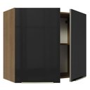 Ver imagem 6 de Armário Aéreo Madesa Lux 80 cm 2 Portas Rustic/Preto