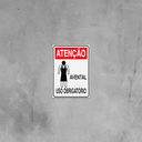 Ver imagem 3 de Combo 10 Placas de Sinalização Atenção Avental Uso Obrigatório 20x30 Acesso - S-207/1 F9e