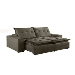 Sofá Retrátil e Reclinável 3 Lugares Mônaco Mundial Estofados - 2