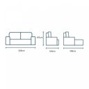 Ver imagem 5 de Sofá Retrátil e Reclinável 3 Lugares Mônaco Mundial Estofados