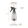 Borrifador Spray Multiuso Limpeza Preto Transparente 3un - 4