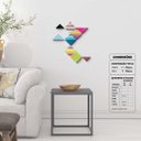 Ver imagem 2 de Geométrico Linhas Horizontais Coloridas - Quadros ou Placas Modulares com 9 Peças