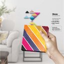Ver imagem 3 de Geométrico Linhas Horizontais Coloridas - Quadros ou Placas Modulares com 9 Peças