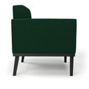 Ver imagem 2 de Poltrona Sala Base Madeira Fixa Pto Kit 2 Elisa Bouclê Verde D03 - D'Rossi