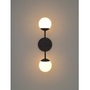 Ver imagem 4 de Arandela Jabuticaba Preta C/2 Bola/globo de Vidro.:preto